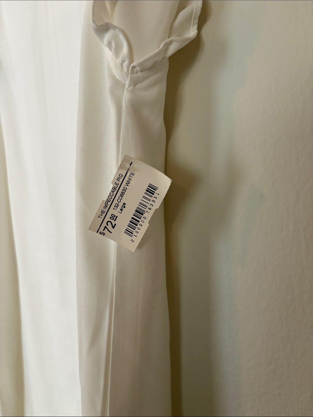 The Impeccable Pig White Ruffle Shift Dress - Picture 6 of 6